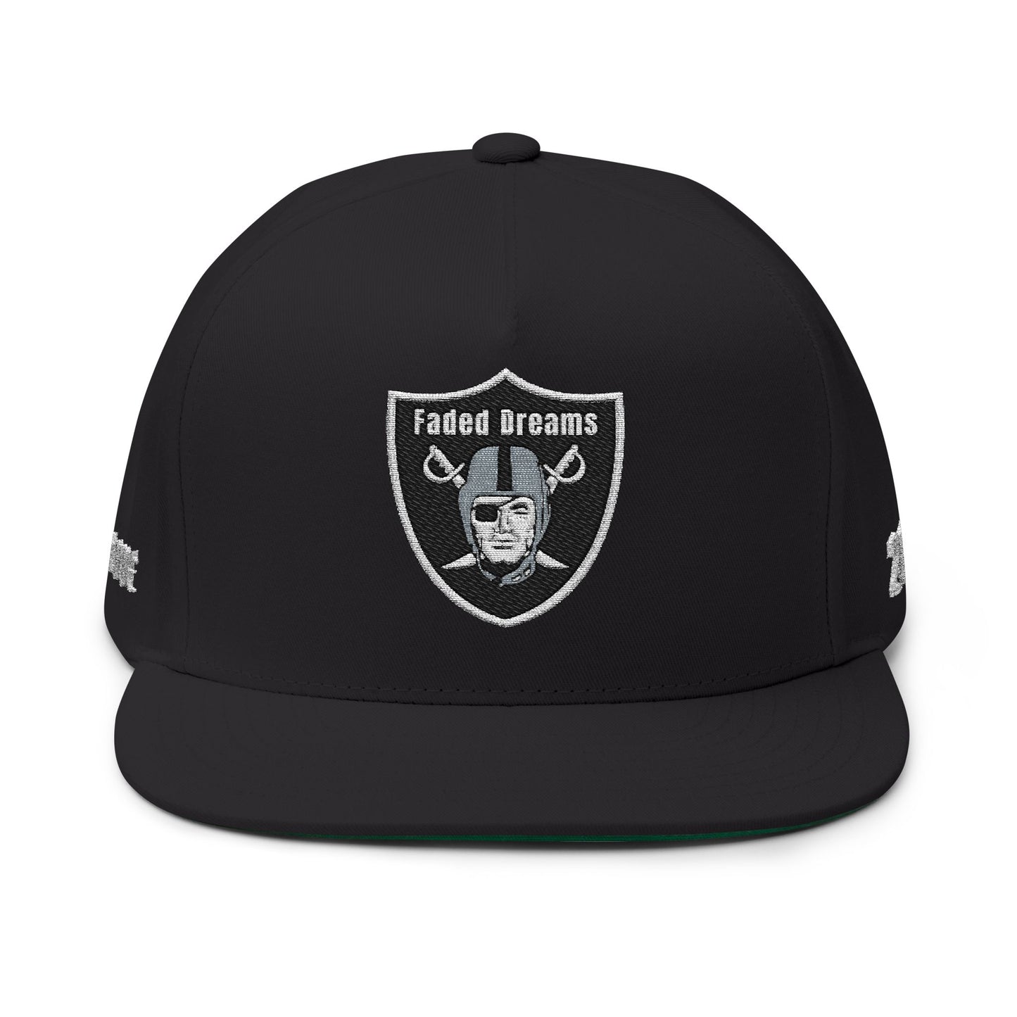 Faded Dreams Embroidered Skull & Shield Snapback