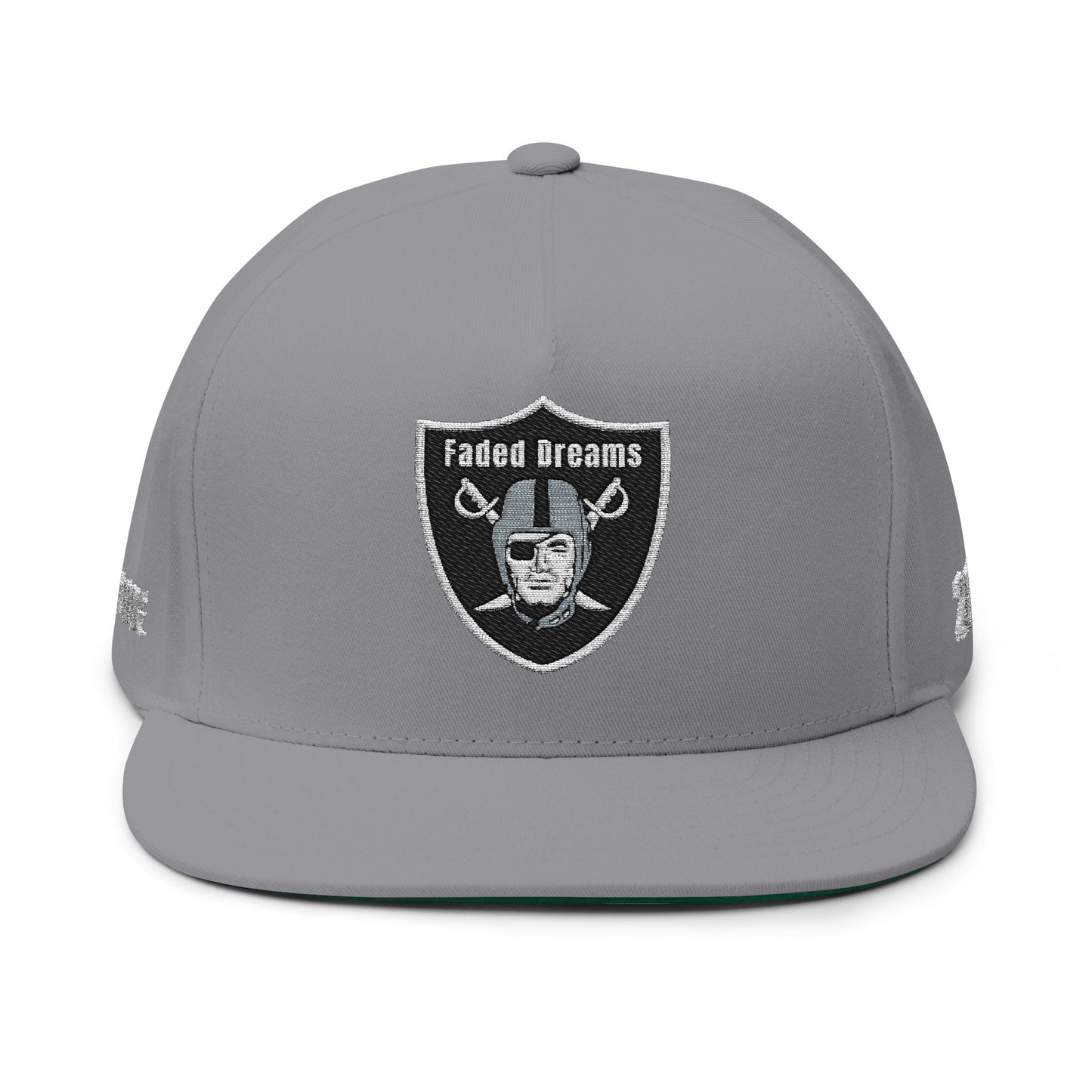 Faded Dreams Embroidered Skull & Shield Snapback