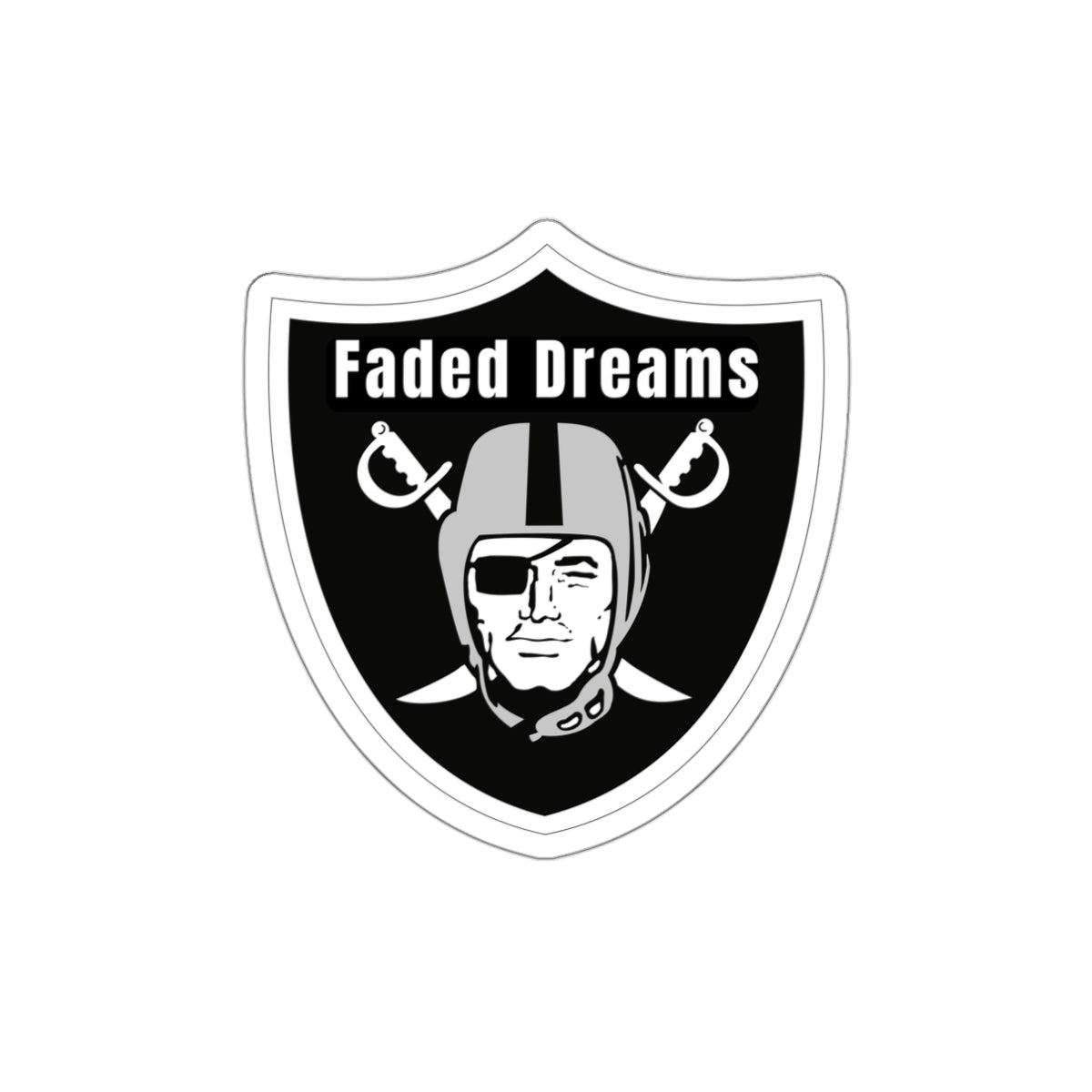 Faded Dreams Shield Sticker