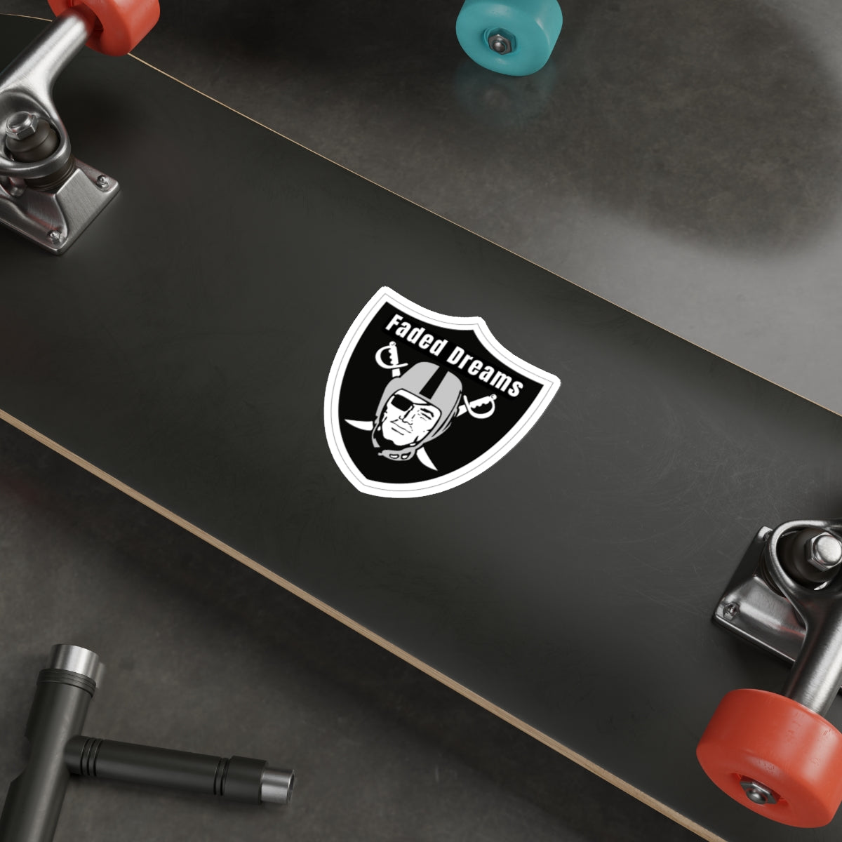 Faded Dreams Shield Sticker
