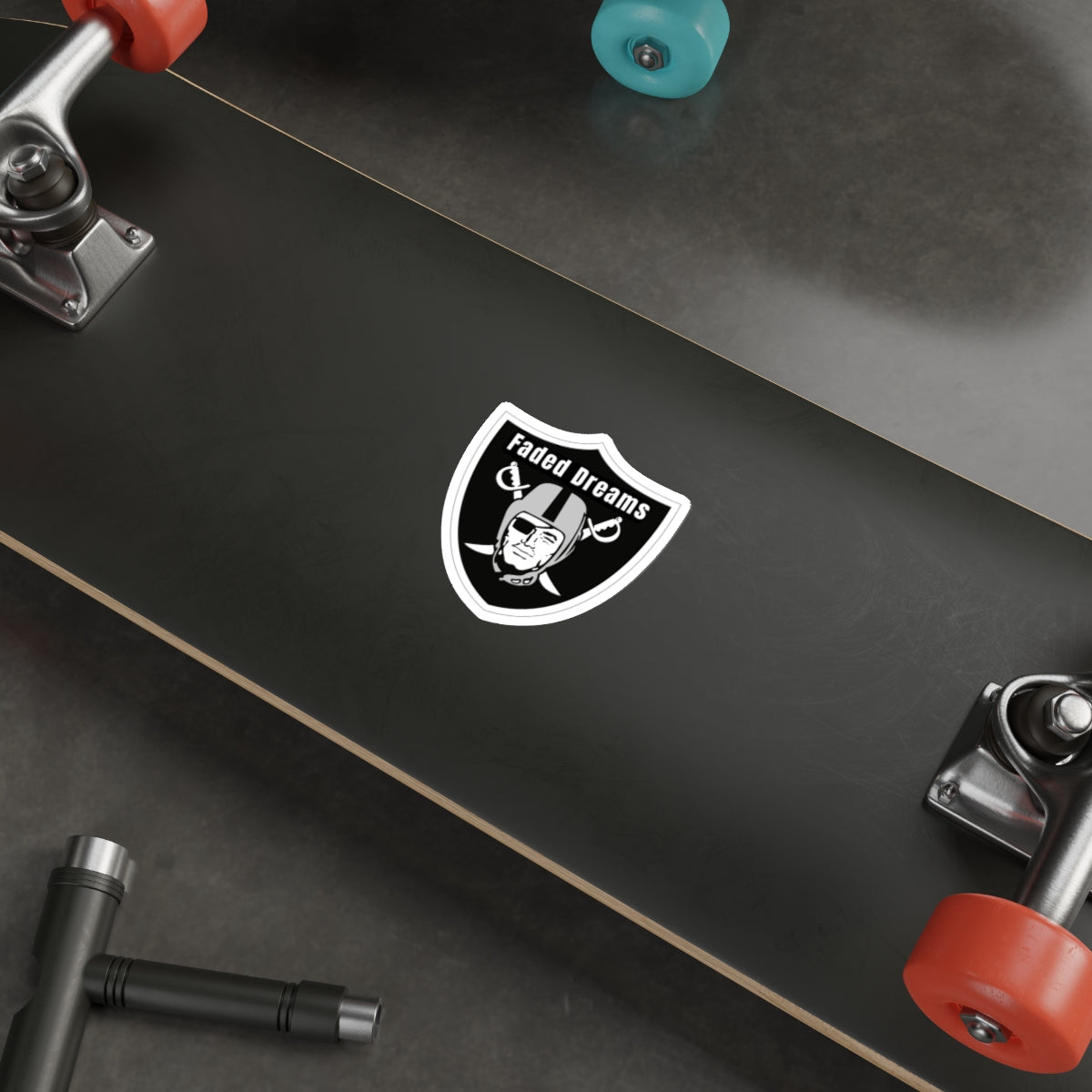 Faded Dreams Shield Sticker