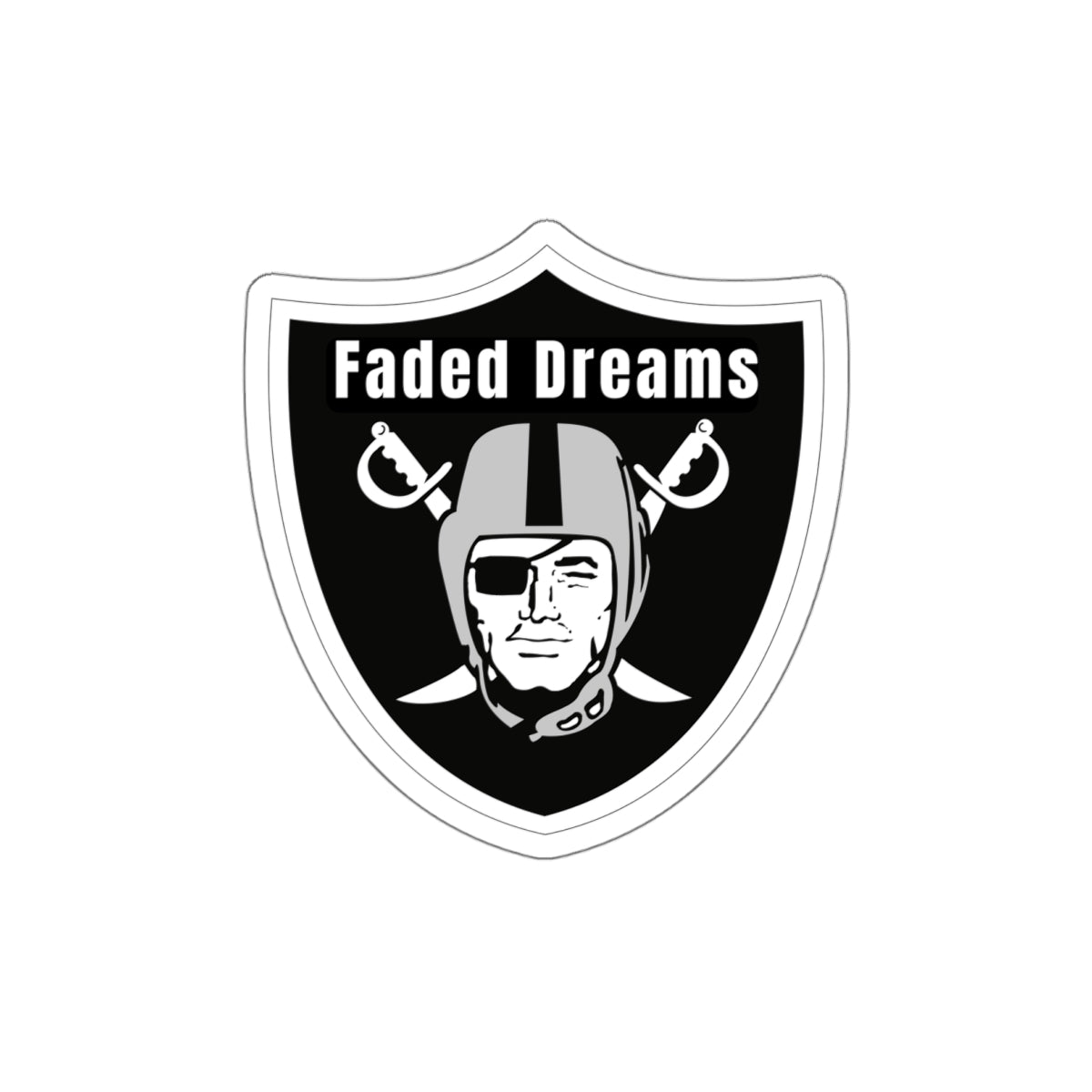 Faded Dreams Shield Sticker