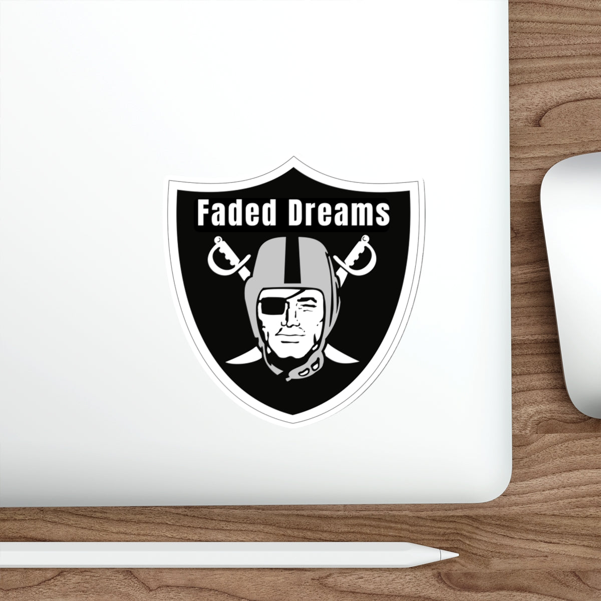 Faded Dreams Shield Sticker