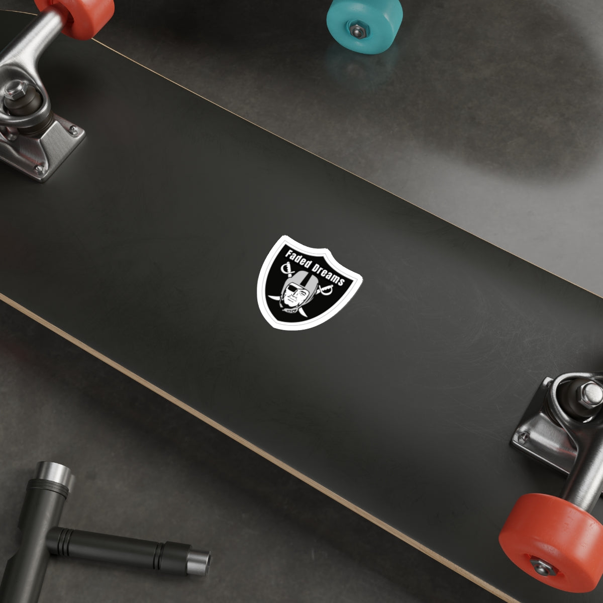 Faded Dreams Shield Sticker