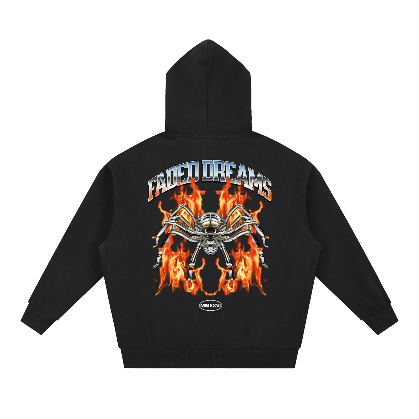 Faded Dreams Chrome Spider Hoodie