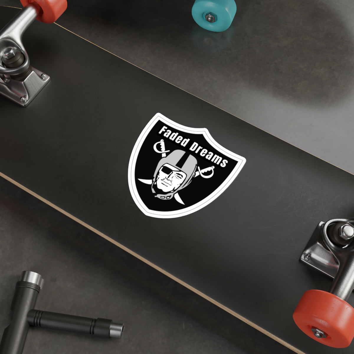 Faded Dreams Shield Sticker