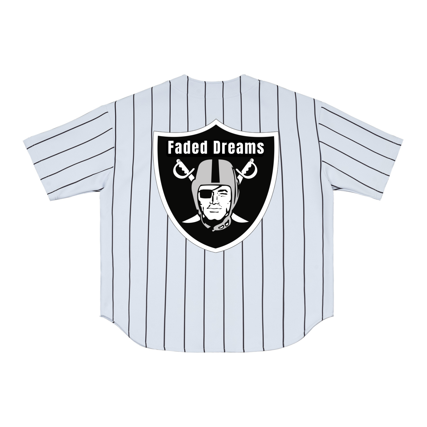 Faded Dreams Skull & Shield Baseball Jersey
