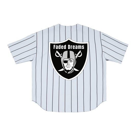 Faded Dreams Skull & Shield Baseball Jersey