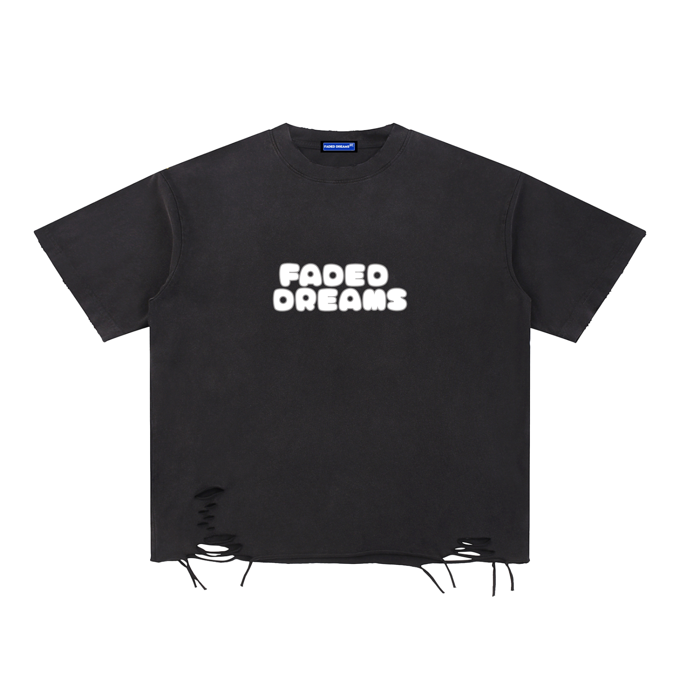 Faded Dreams “Not for Resale” Distressed hem tshirt