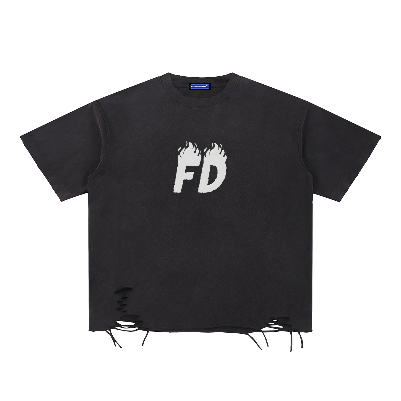 Faded Dreams "thrashed icon" distressed tee